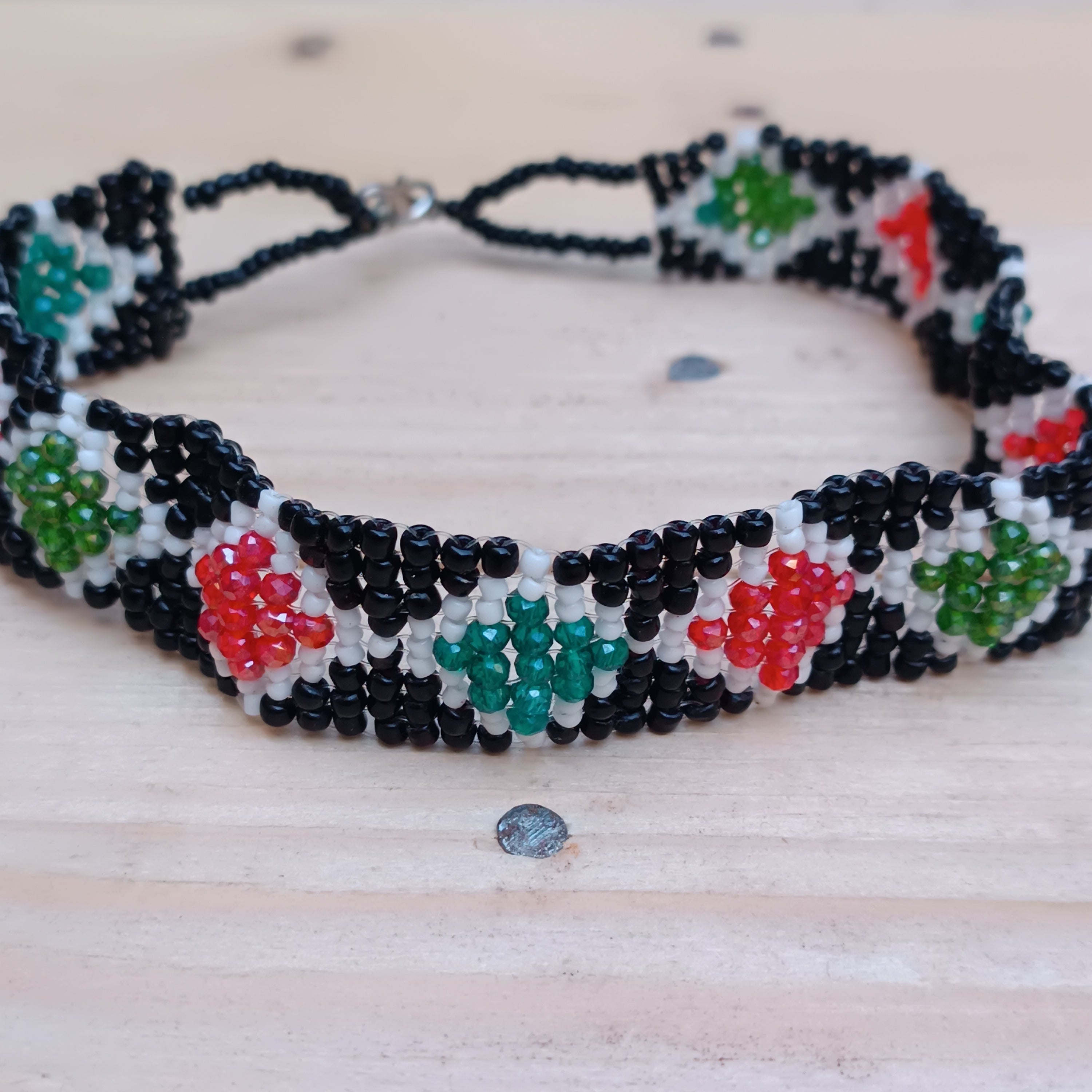 Handmade Amazigh Necklace – Moroccan Beaded Jewelry