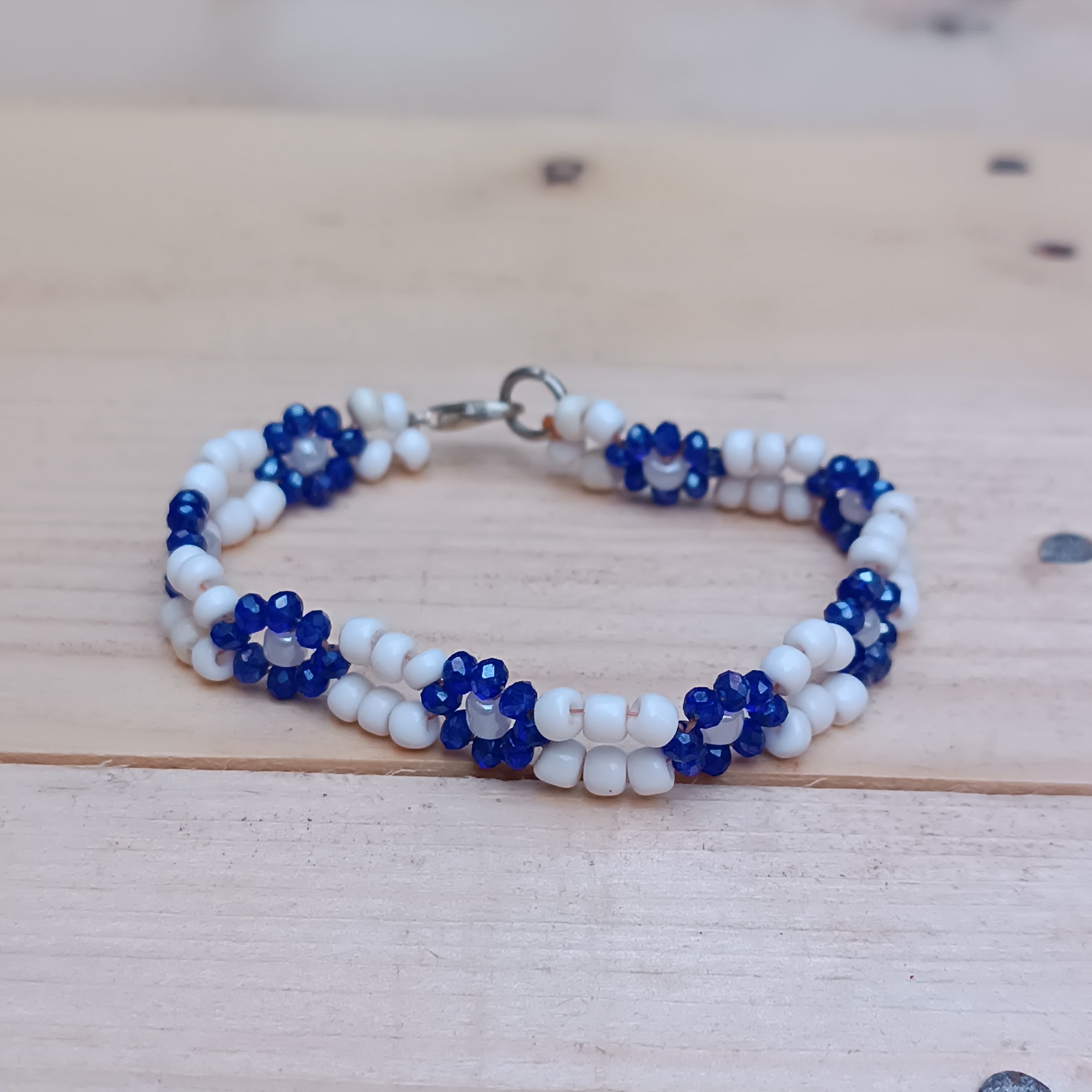 Handmade Black & White Beaded Necklace and Bracelet Set – Moroccan Jewelry